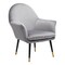 Modern Home 36.5" Gray and Black Upholstered Accent Chair